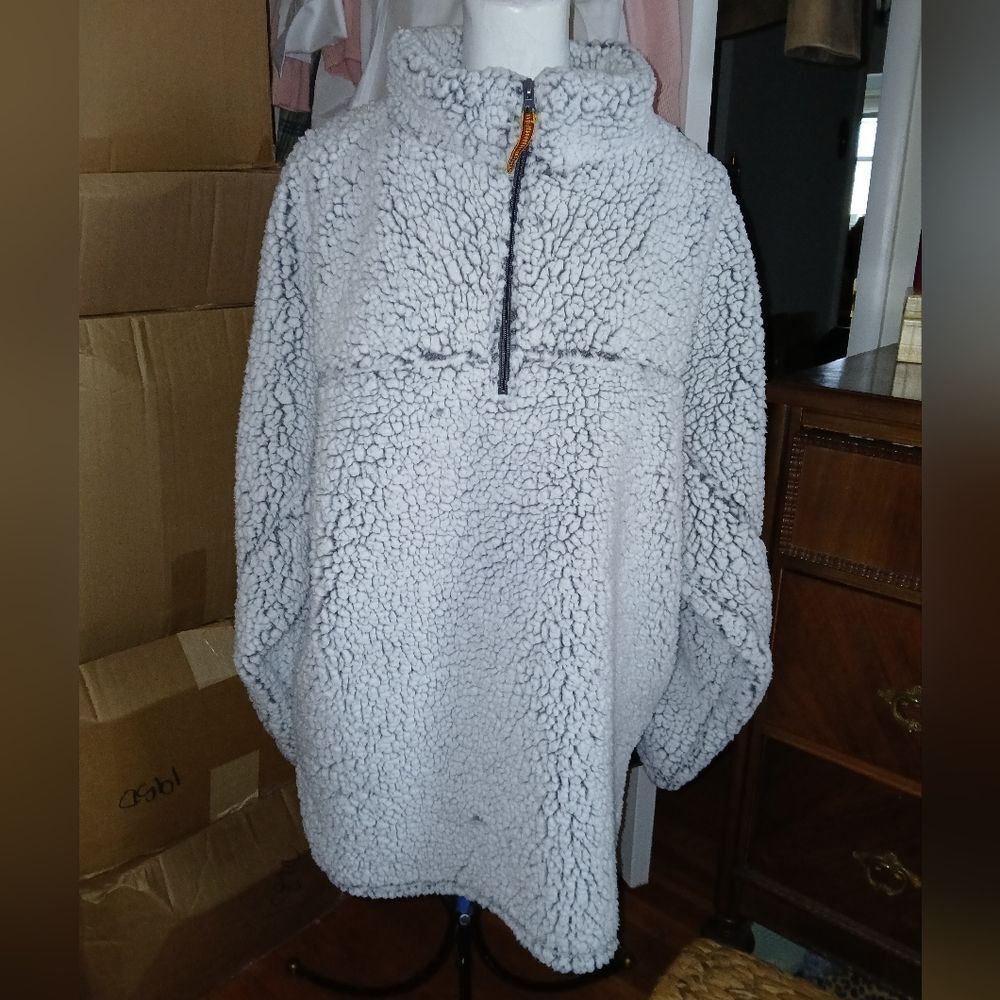 Blue Star Clothing Company Pullover Sherpa 1/4 Zip-Up Size XL